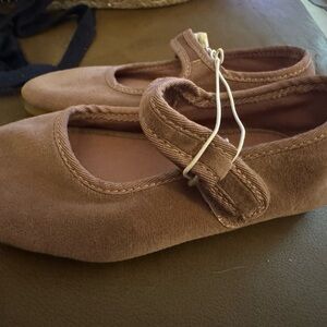 Rose Suede Girl Zara Flats
